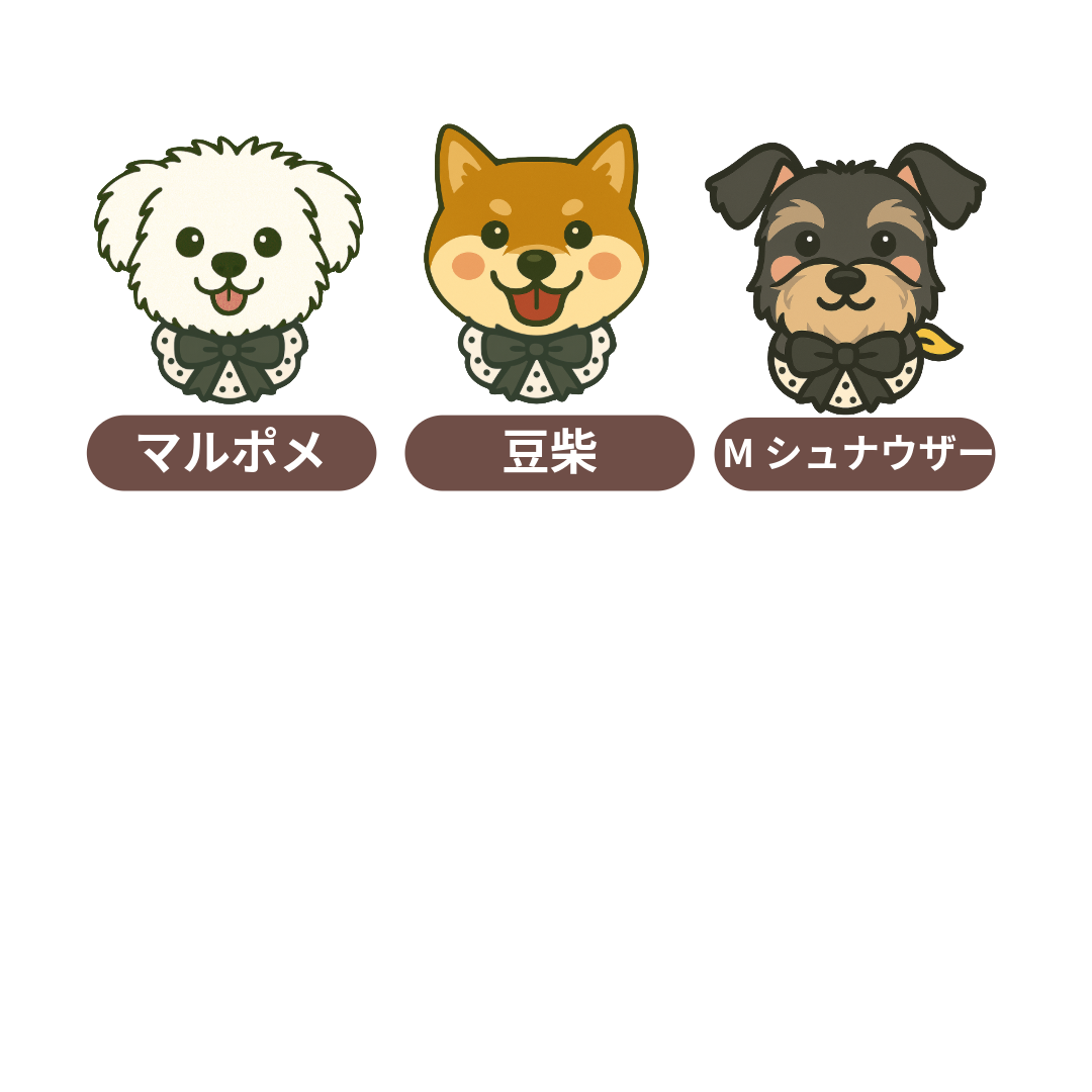 まるでうちの子ポーチ (3匹)